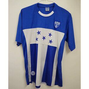 Honduras Replica Soccer Jersey- Size L, blue/white